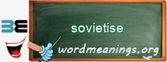 WordMeaning blackboard for sovietise